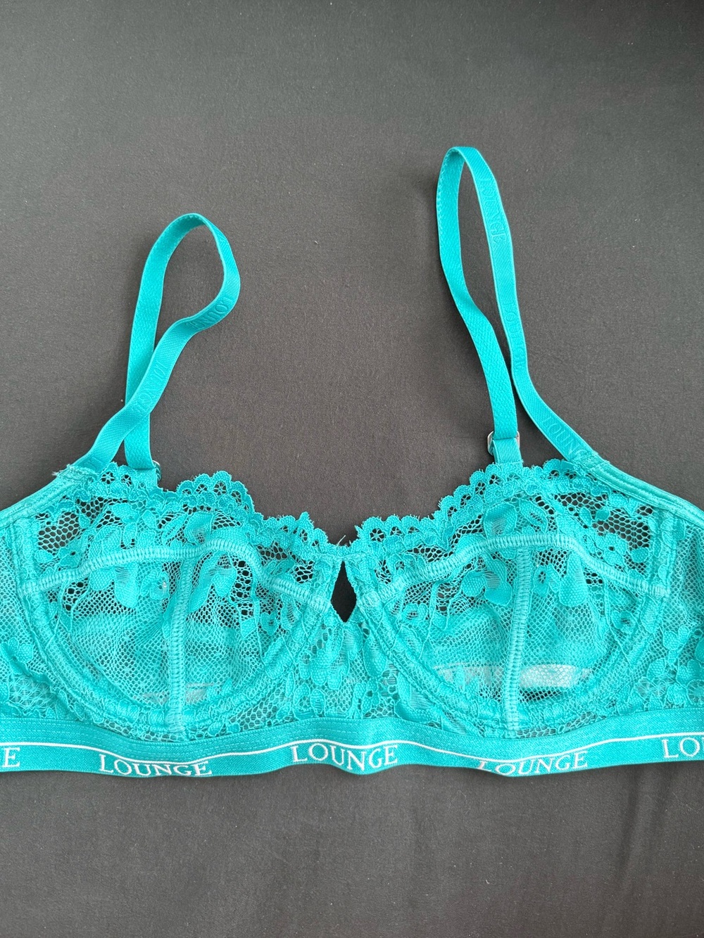 LOUNGE Teal Lace Underwire Bra -